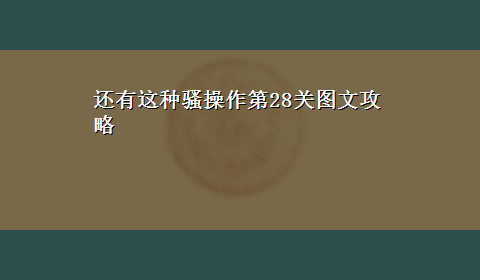 还有这种骚操作第28关图文攻略