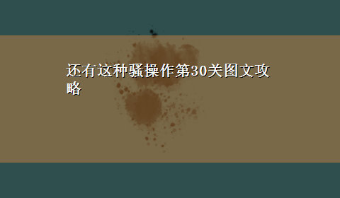 还有这种骚操作第30关图文攻略